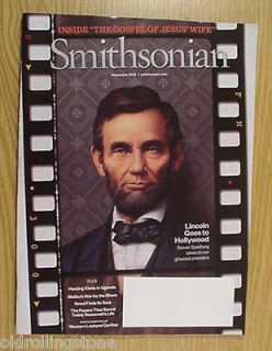 November 2012 SMITHSONIAN magazine Lincoln Goes to Hollywood Speilberg