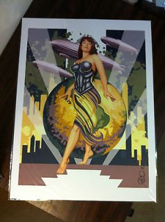 CHICAGO WORLDS FAIR Art Deco 18x24 Pinup Poster Scott Blair