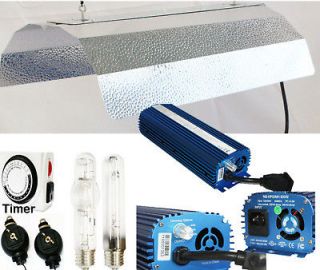 Dimmable 600W Digital Ballast + HPS + MH Bulbs + Reflector Grow Light