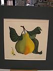 PEAR BY DAN MITRA HAND COLORED ETCHING SIGNED AND NUMBERED RARE