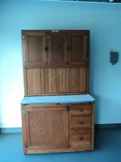Antique Oak Hoosier Kitchen Cabinet / Cupboard w/ Flour Bin Sifter