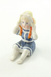 Vintage Porcelain Girl Figurine Musterschutz #2780 Germany AS IS