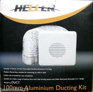 100mm Aluminium Ducting Kit   for ducted exhaust fans