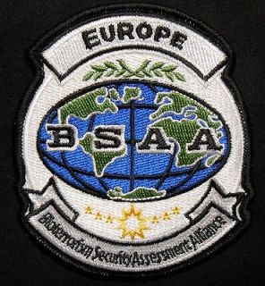 RESIDENT EVIL EUROPE BSAA LOGO UNIFORM BADGE B.S.A.A. EMBROIDERED IRON