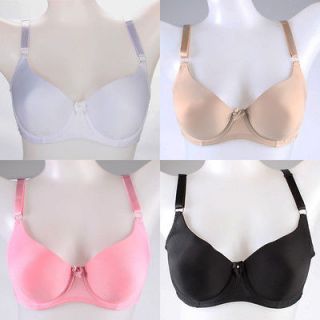 New Push Up Full Cup Underwire Cheap Bras 34D 42D White Black Pink