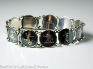 vintage sterling silver link bracelet in Fine