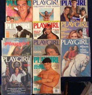 PLAYGIRL Mag only 1 of 11 shown,1974 97 VG+ Cond,4th Row,#1 November