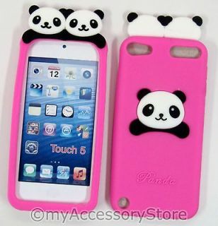 iPOD TOUCH 4G 4th GEN SKY BLUE PANDA BEAR SOFT SILICONE RUBBER SKIN