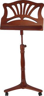 Stands Elegant Wooden Sheet Music Stand on wheels
