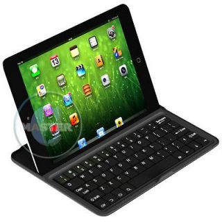 SHELL BLUETOOTH KEYBOARD SNAP ON CASE STAND FOR APPLE iPAD MINI BLACK