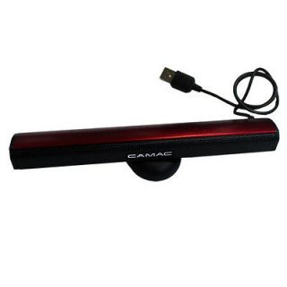 Red 5W Ultra Portable Stereo Audio Multimedia Speaker for PC Laptop