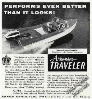 1957 Arkansas Traveller Marquise 15 Boat Ad