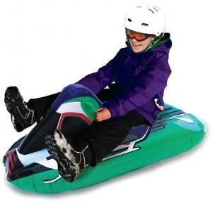 Uncle Bobs Inflatable Ride on Snowmobile Snow Tube