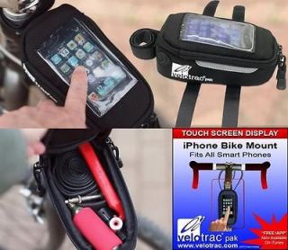 Velotrac Pak Bicycle Smart Phone iPhone Caddy Holder With App