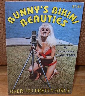 New SIGNED Bunny Yeager Bunnys Bikini Beauties Women PB