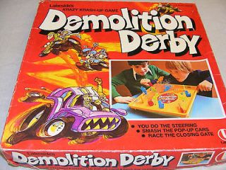 Lakeside Demolition Derby Game 1977 Board *RARE*