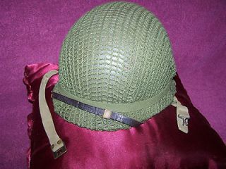 WWII US Army Swivel Bale Rear Seam M1 Combat Helmet / Seaman Liner