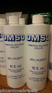 Dmso two 16oz liquid 99% Purity Dimethyl Sulfoxide Solvent pain