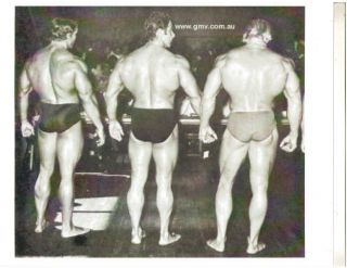 Arnold/ Reg Park / Dave Draper / NABBA Mr. Universe Bodybuilding