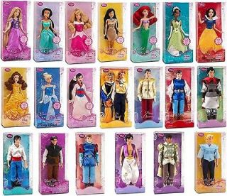 Disney Princess & Prince 12 barbie Toy Doll Collection Gift Set