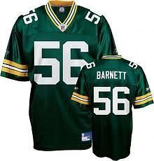 Green Bay Packers NICK BARNETT # 56 NFL Youth Replica Jersey, Green