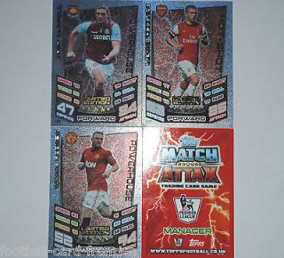 Match Attax 2012/2013 12/13 Limited Edition Card Pick Your Favourite