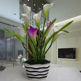 Home flower living room silk artificial flowers calla lily arrangement