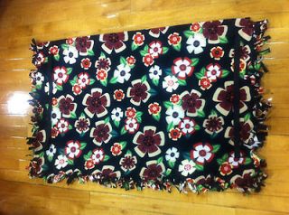 Flowers Golf Cart Seat Cover Handmade Fleece with Elastic Straps for