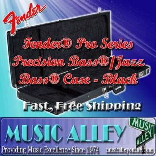 Fender® Pro Series Precision Jazz Bass Case   Black