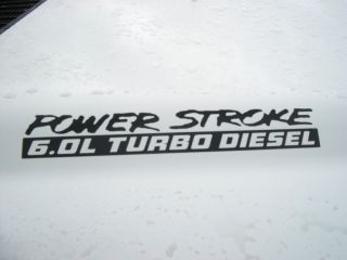 0L PowerStroke Turbo Diesel Hood Engine decals sticker Ford F250