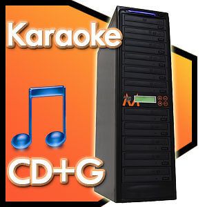 10 Burner CD+G CD DVD Karaoke Audio Disc Duplicator Copier