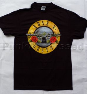 Guns N Roses   Bullet Logo t shirt   Official   FAST SHIP