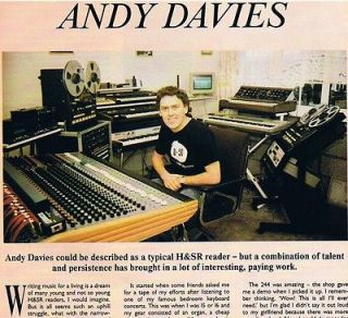 Andy Davies HOME STUDIO Recording, Fostex X 26, Roland M 24E Mixer
