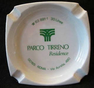 Tirreno Residence ASHTRAY~Via Aurelia~Roma~R ome Italy~mebel plastic