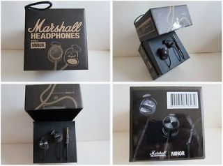 100% Marshall Pitch Minor Black ear phone stereo with Mic and Remote