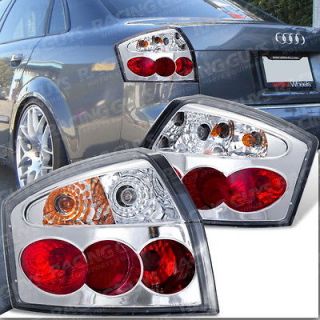 02 05 AUDI A4 S4 1.8T NEW CHROME ALTEZZA TAIL LIGHT LEFT+RIGHT PAIR