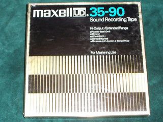Maxell UD 35 90 Gold Blank Tested Reel to Reel Tape
