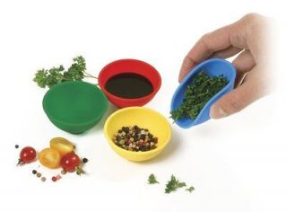 Mini Pinch Bowls Flexible Silicone 4 Piece Set Dishwasher saf e Heat