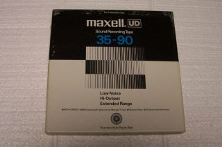 Maxell UD 35 90 White & Black Tested Reel to Reel Tape