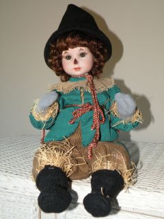 MARIE OSMOND PORCELAIN WIZARD OF OZ DOLL SCARECROW NEW CONDITION