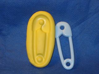 Baby Safety Pin Push Mold silicone cup cake icing Sugarpaste #643 Baby