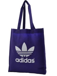Adidas Unisex Originals Trefoil Shopper Beach Tote Bag   Purple