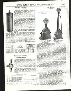 1925 AD Curtis Gas Garage Filling Station Air Pumps Stands Glass Globe