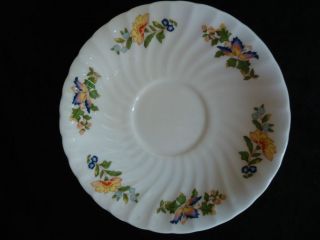 AYNSLEY COTTAGE GARDEN OF LOVELY FLORAL AND BUTTERFLIES SAUCER   ONLY