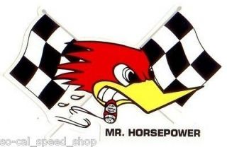 CLAY SMITH CAMS MR HORSEPOWER DECAL RAT HOT ROD DRAG RACING GASSER