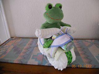 FROG MOTORCYCLE DIAPER CAKE