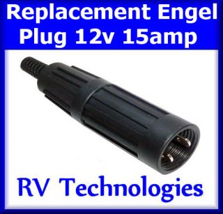RV TECHNOLOGIES REPLACEMENT ENGEL FRIDGE PLUG FOR 12V POWER CORD 15AMP