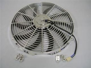 16 CHROME Electric Radiator Cooling Fan Street Rod