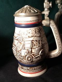 AVON COLLECTERS 1979 ANTIQUE CARS BEER STEIN 369503 MADE IN BRAZIL
