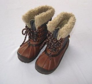 Baby Gap Alpine Holiday Wonderland Duck Boots 8 9 10 11 Boys Sherpa